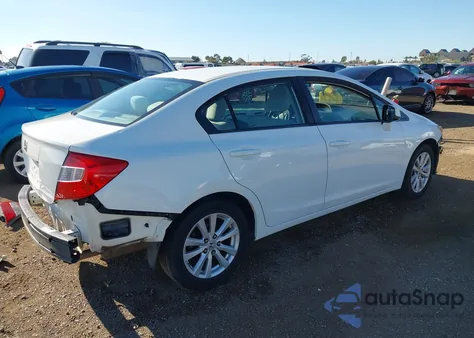 2012 Honda Civic Ex z USA, uszkodzony, nr VIN 2HGFB2F81CH500795